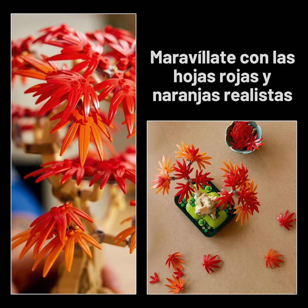 LEGO Botanicals 10348 - Kit de construcción de árbol bonsái de arce...