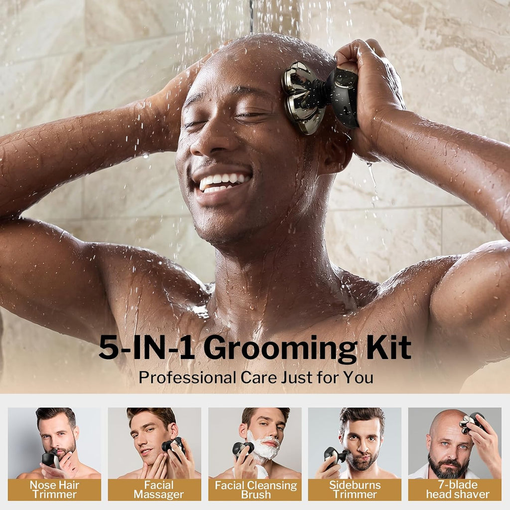 Afeitadoras de cabeza para hombres calvos: maquinilla de afeitar el...