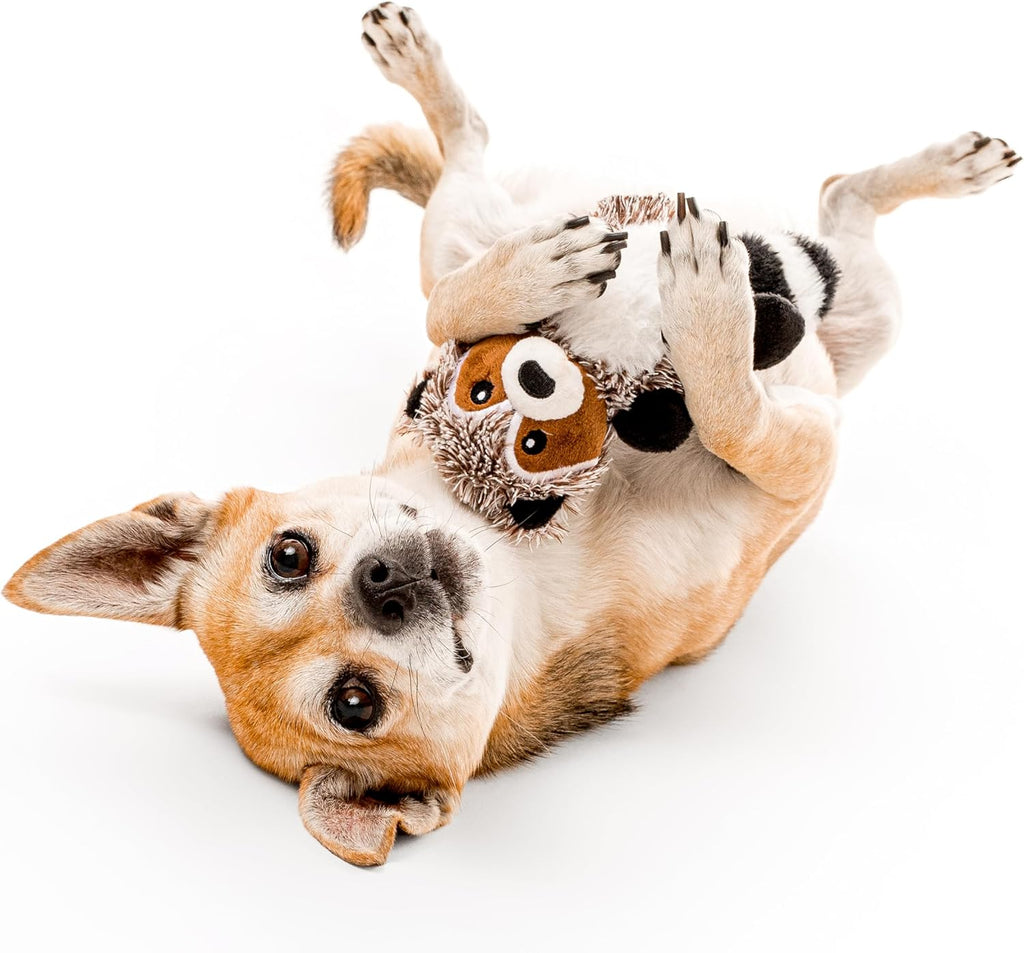 Playology Juguetes para perros | Juguete de peluche de mapache y ar...