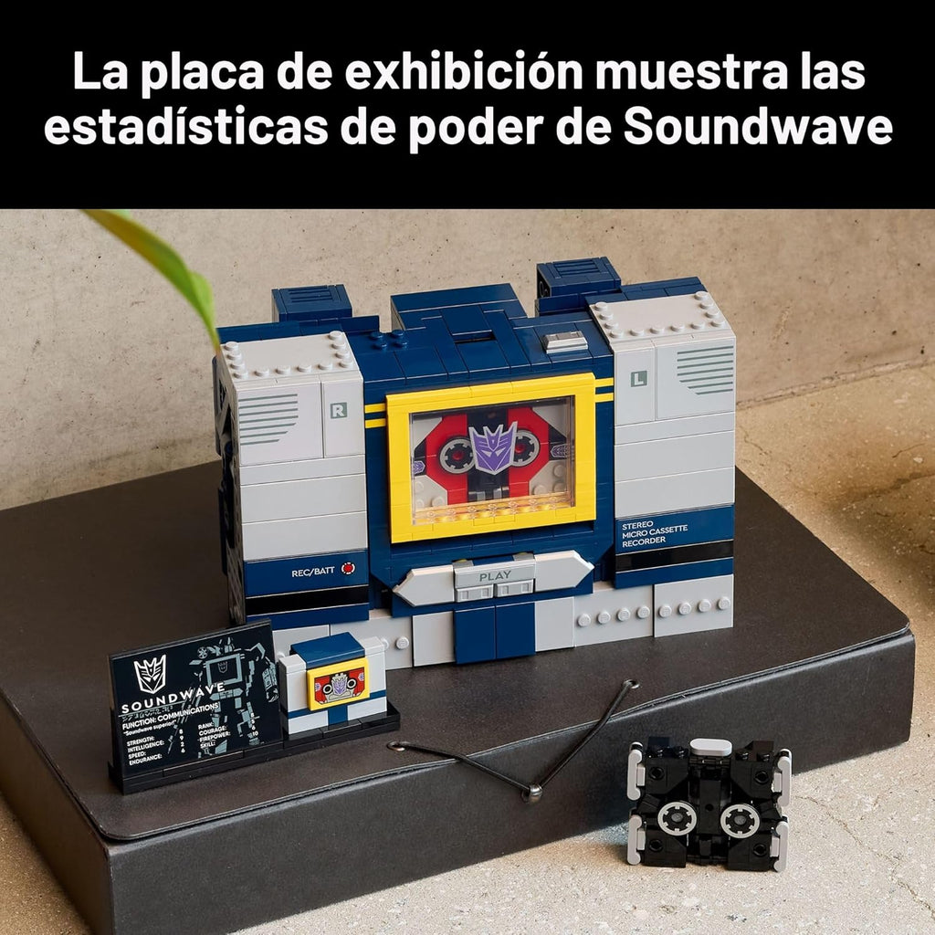 LEGO Icons Transformers: Soundwave - Building Set W\/Sound Effects...