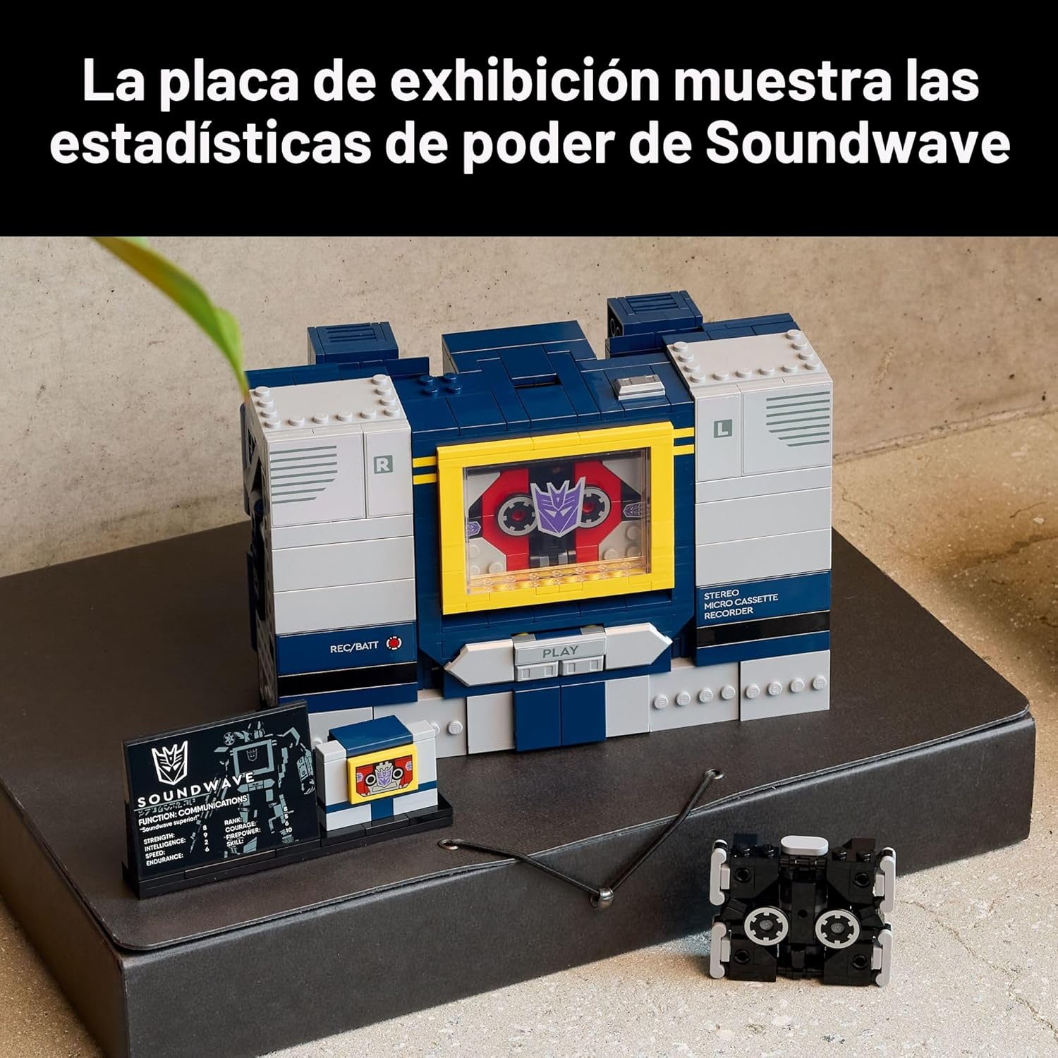 LEGO Icons Transformers: Soundwave - Building Set W\/Sound Effects...