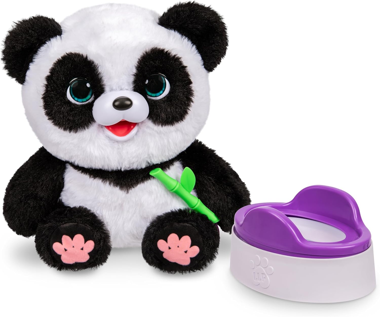 Little Live Pets Mi bebé panda parlante ChuChu, peluche de panda su...
