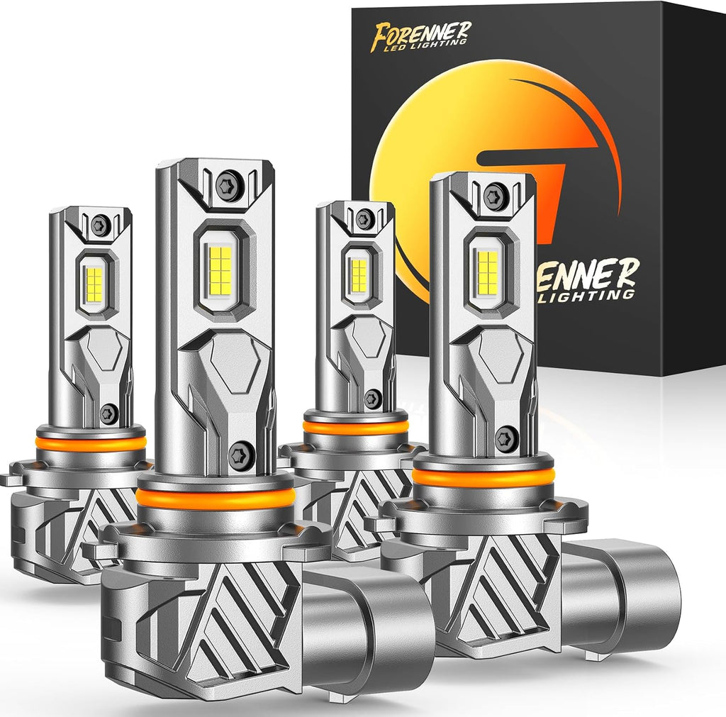 FORENNER - Combo de bombillas 9005 9006, 1000% ultra brillo mejorad...