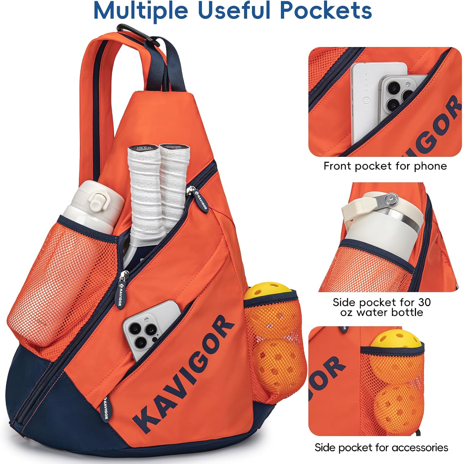 KAVIGOR Bolsa de pickleball 2025, mochila ultraligera convertible c...