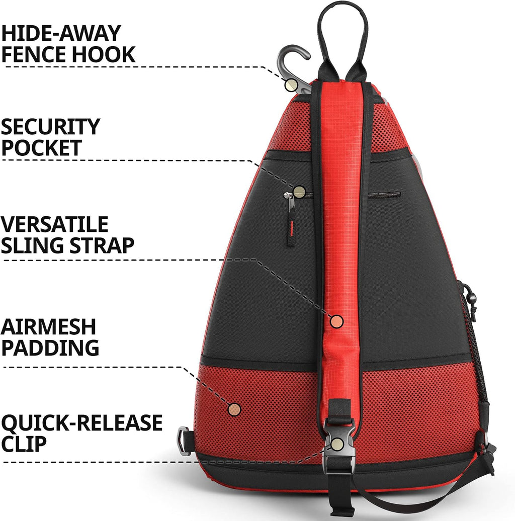Bolsa de Hombro Athletico - Mochila Cruzada para Pickleball, Tenis,...