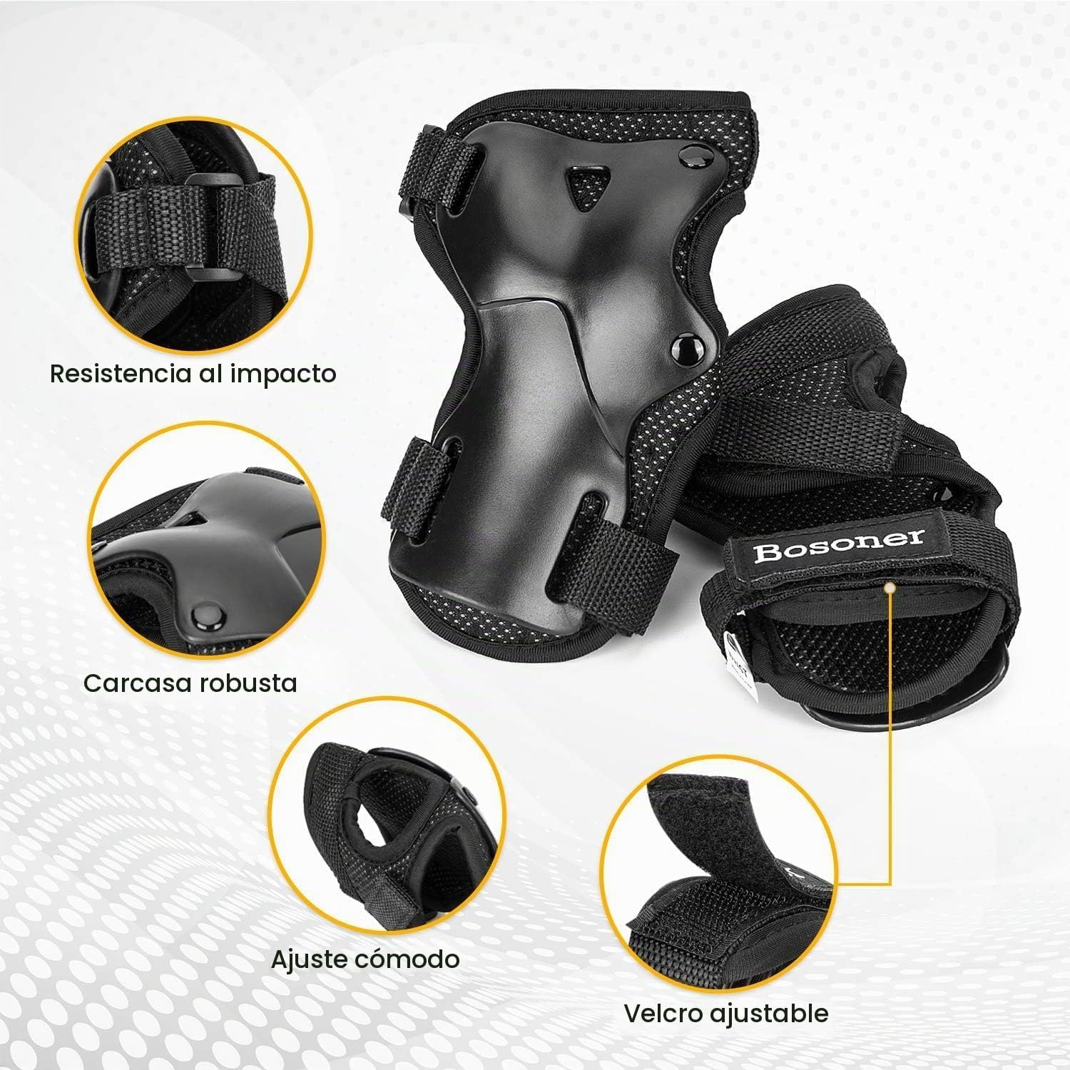 Protección para muñeca, BOSONER Protecciones para muñeca para patin...