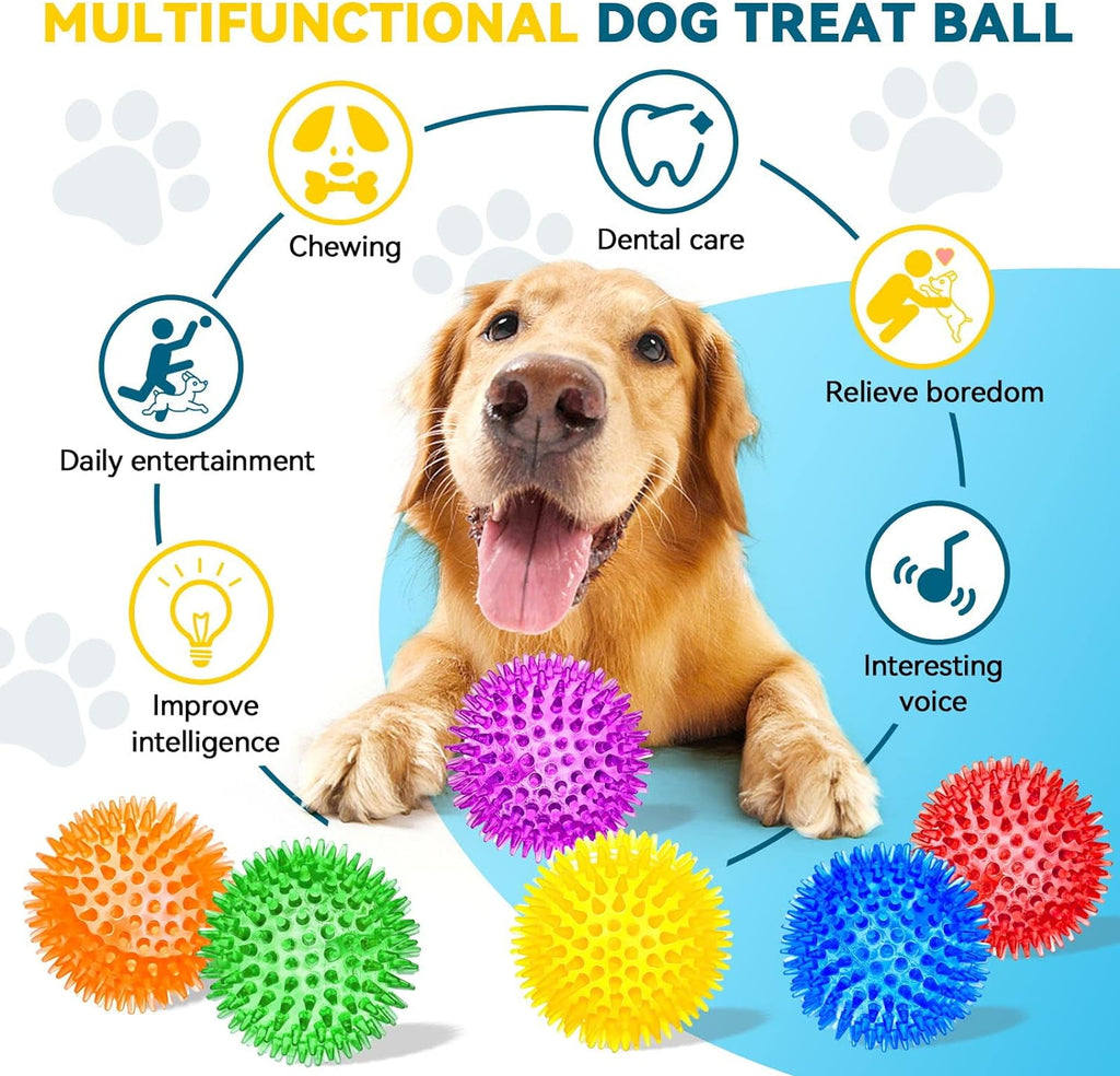 SHARLOVY Pelota de juguetes para perros grandes de 3.5", paquet...