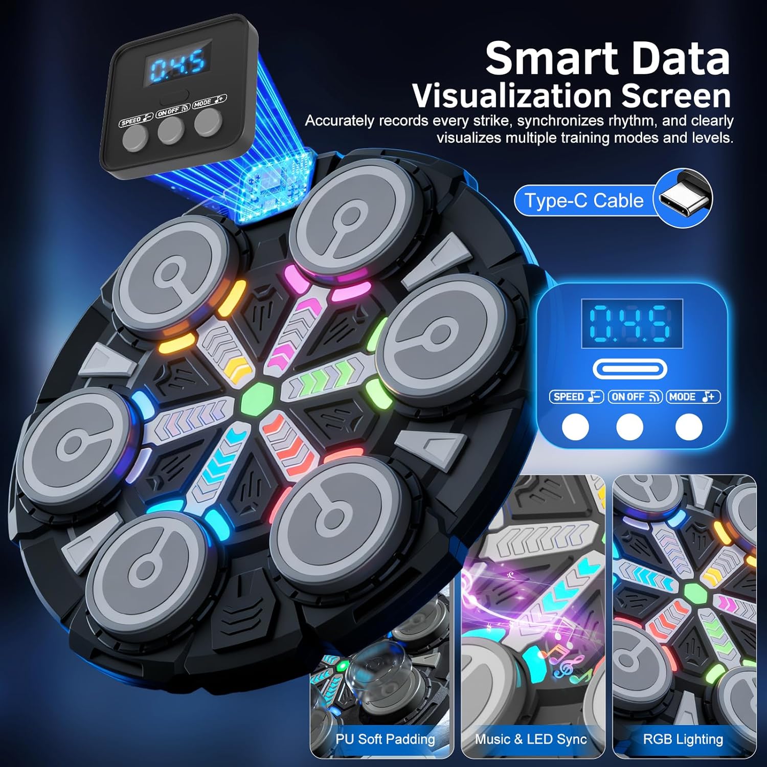 Yucate Music Boxing Machine, Saco de Boxeo montado en la Pared con...