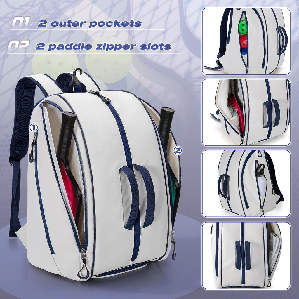 Mochila de Pickleball Smasrob, para 4 palas de Pickleball, mochila...