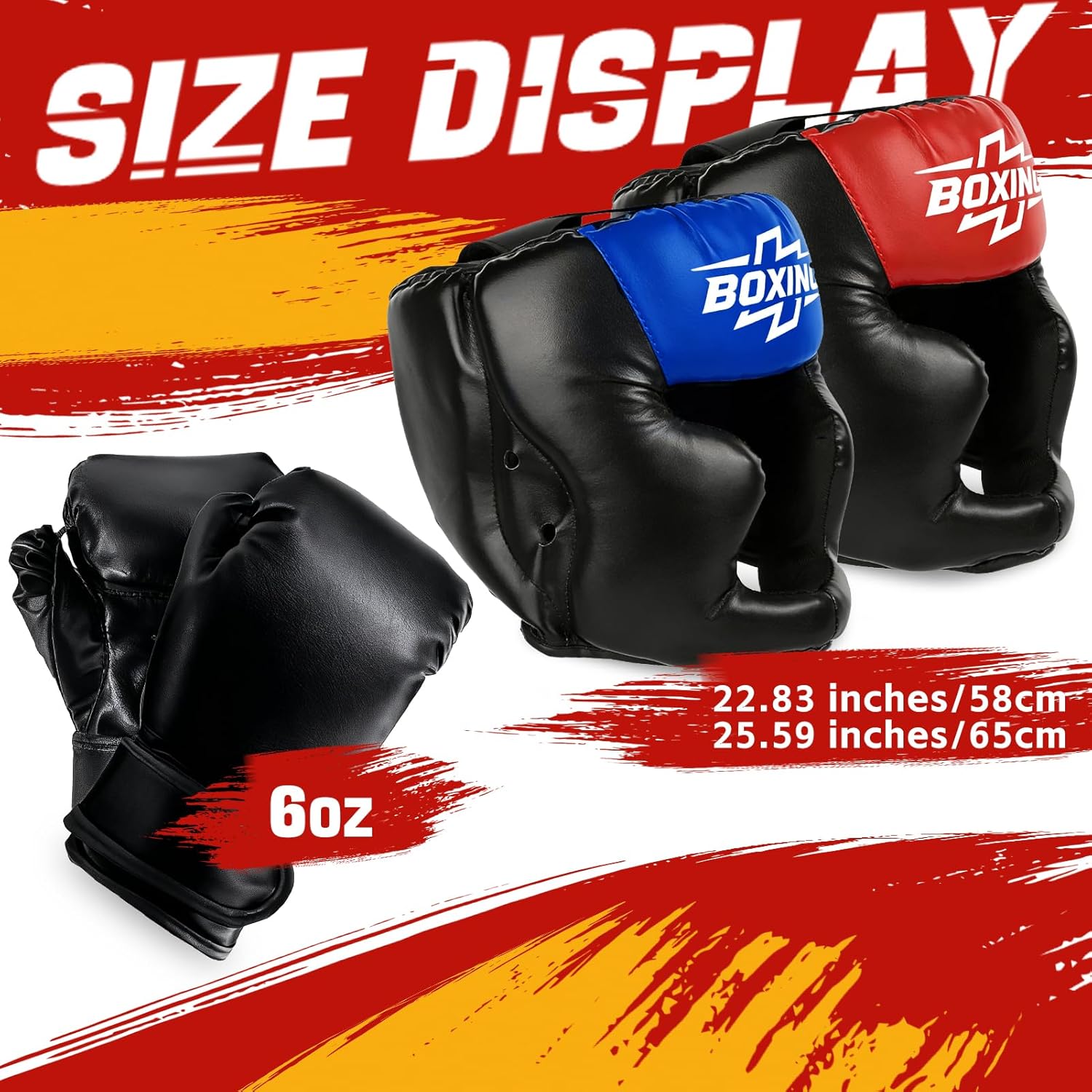 Protector de cabeza de Sparring con guantes, 8 piezas - Casco de se...