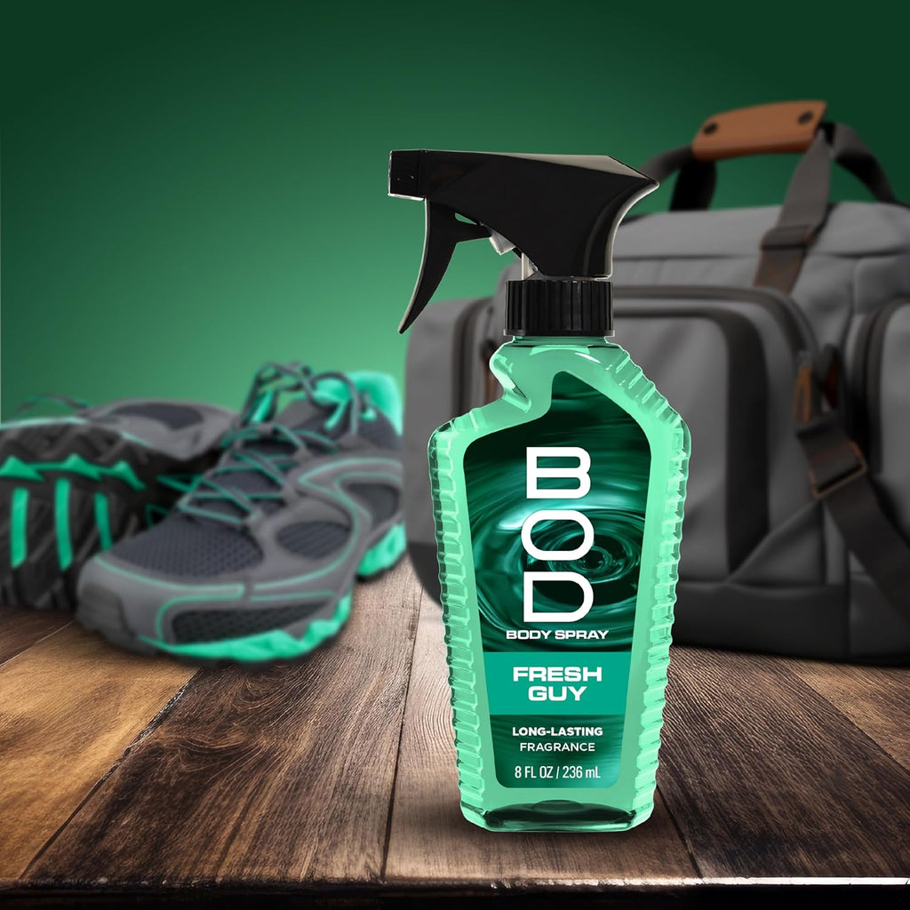 BOD man Fragancia corporal en aerosol, Fresh Guy, 8 onzas líquidas...