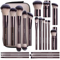 BS-MALL Brocha de maquillaje profesional con estuche de viaje, incl...