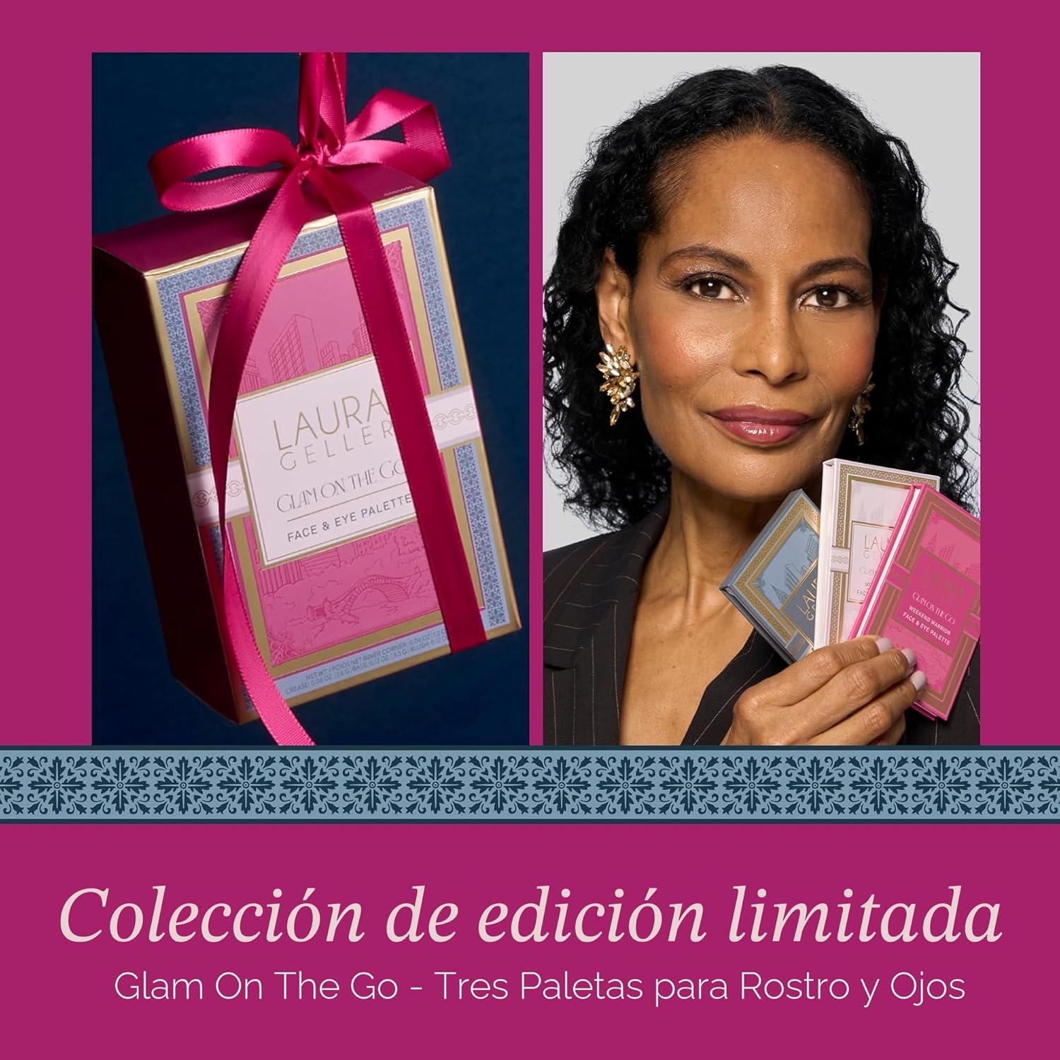 LAURA GELLER NEW YORK Paletas de sombra de ojos y rubor Glam On the...