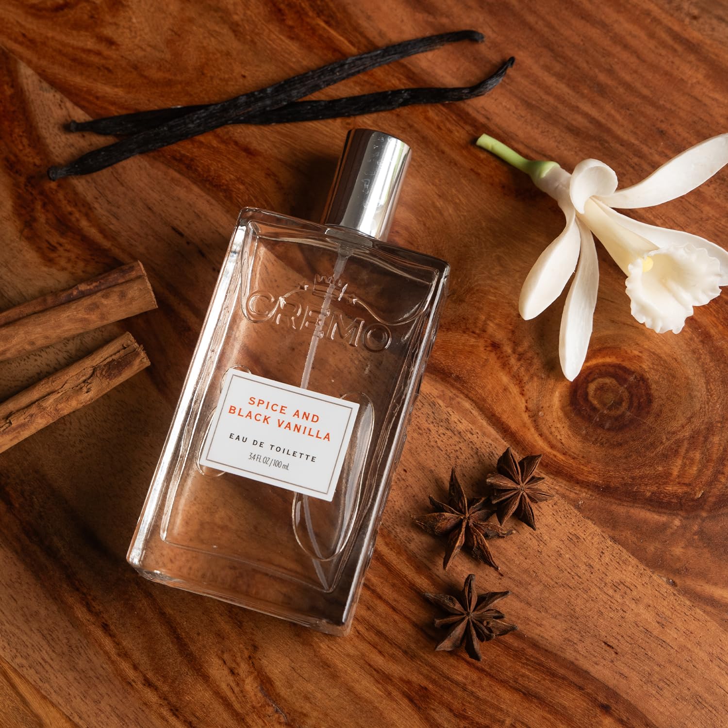 Cremo Colonia para Hombre - Spray de Colonia de Especias y Vainilla...