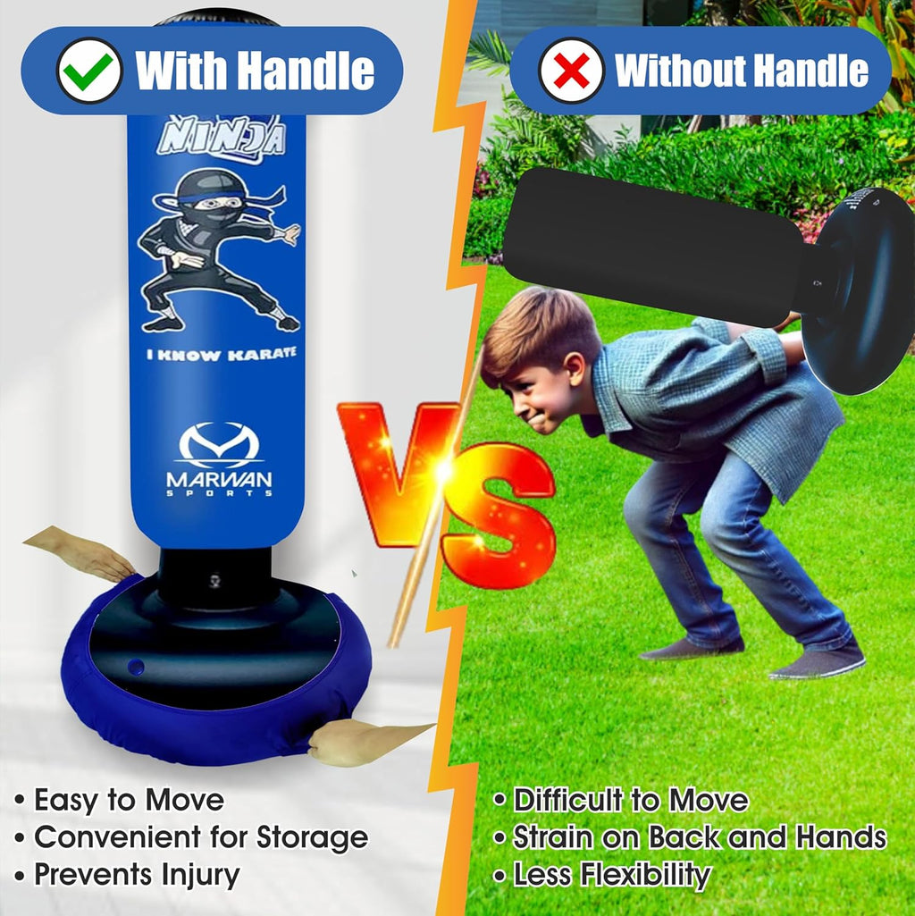 Marwan Sports Ninja - Saco de boxeo para niños, juguete sensorial i...