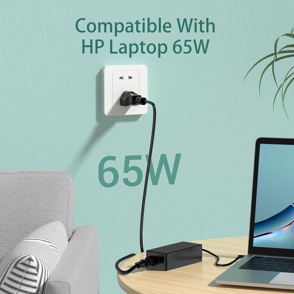 Yenyoh Reemplazo de 65W para Cargador de Laptop HP Probook, Envy, P...