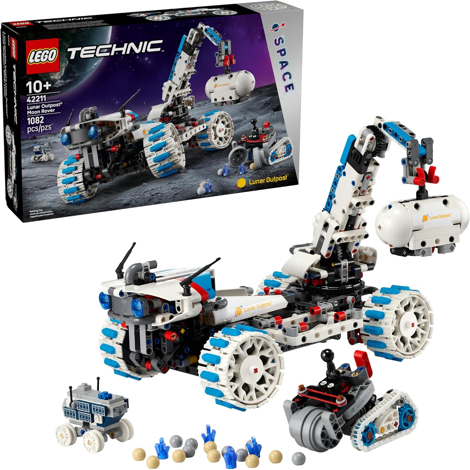 LEGO Technic Lunar Outpost Moon Rover - Juguete de construcción de...