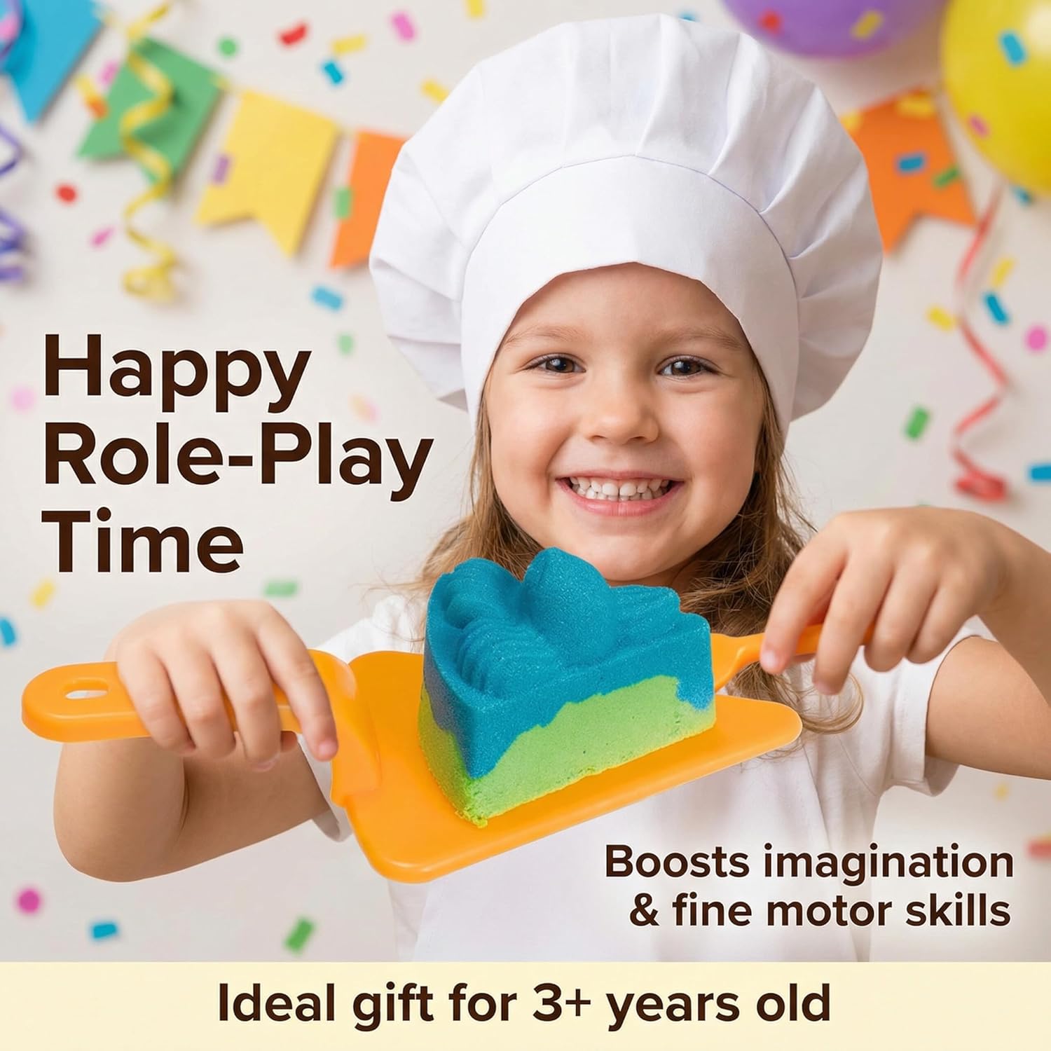Carolart Cubo sensorial, kit sensorial de helado y pasteles, kit de...