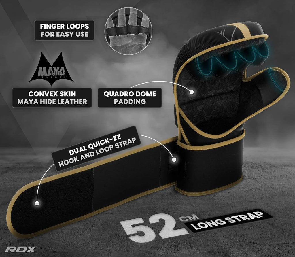 Guantes RDX MMA para artes marciales, boxeo, entrenamiento de comba...