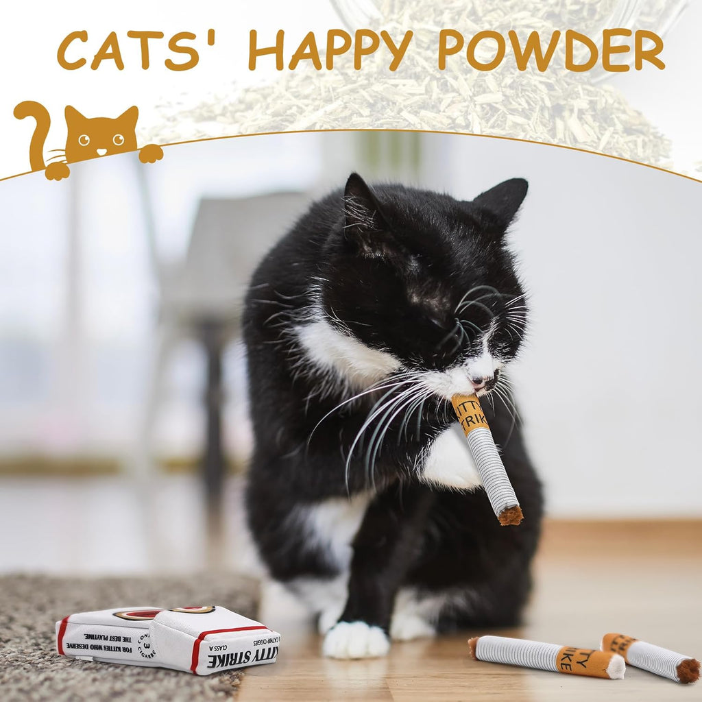Nocciola Paquete de 3 Juguetes de Hierba Gatera para Gatos, Diverti...