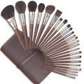 ENZO KEN Juego de brochas de maquillaje de pelo de cabra natural de...