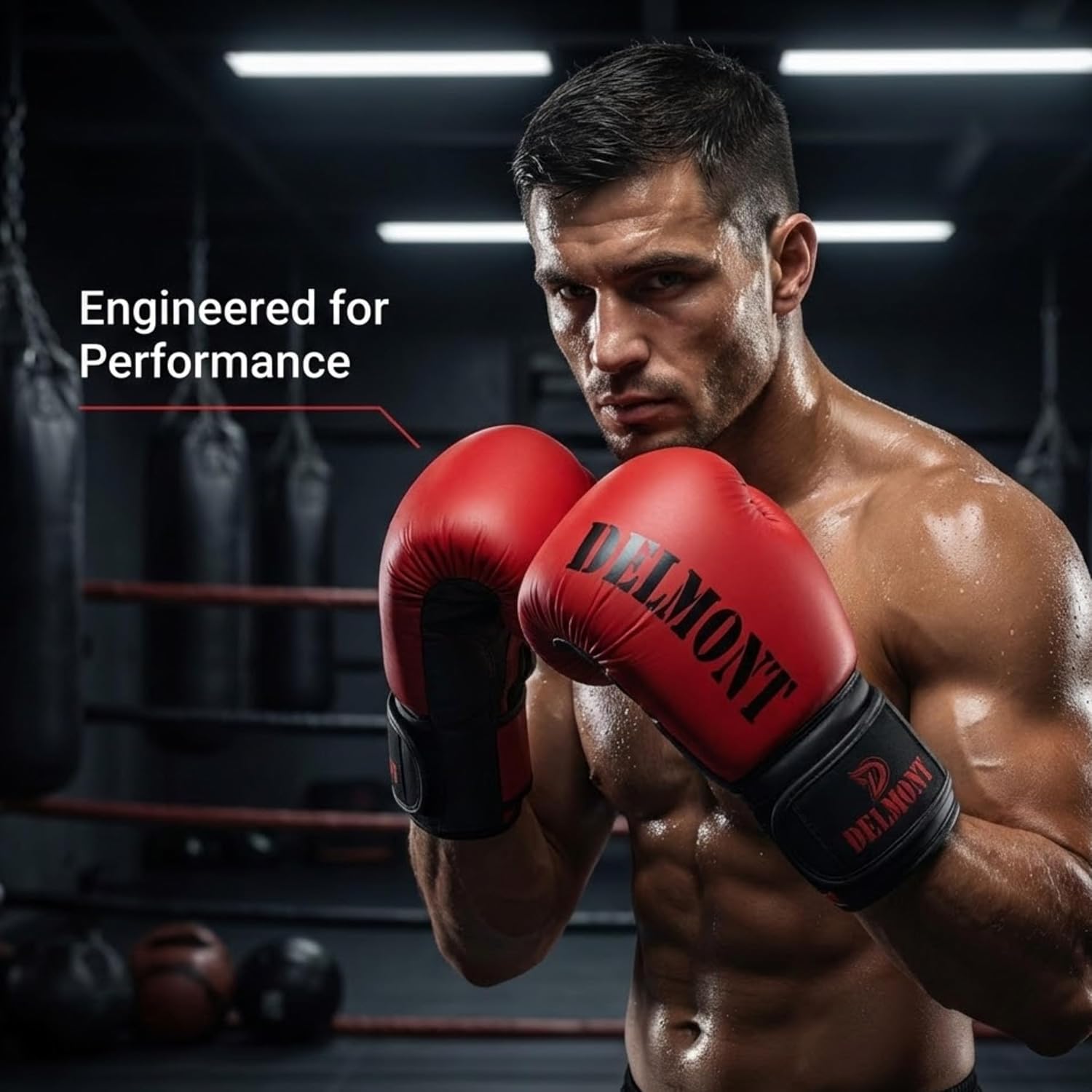 Delmont Guantes de boxeo para hombres y mujeres \u2013 Bolsa pesada...