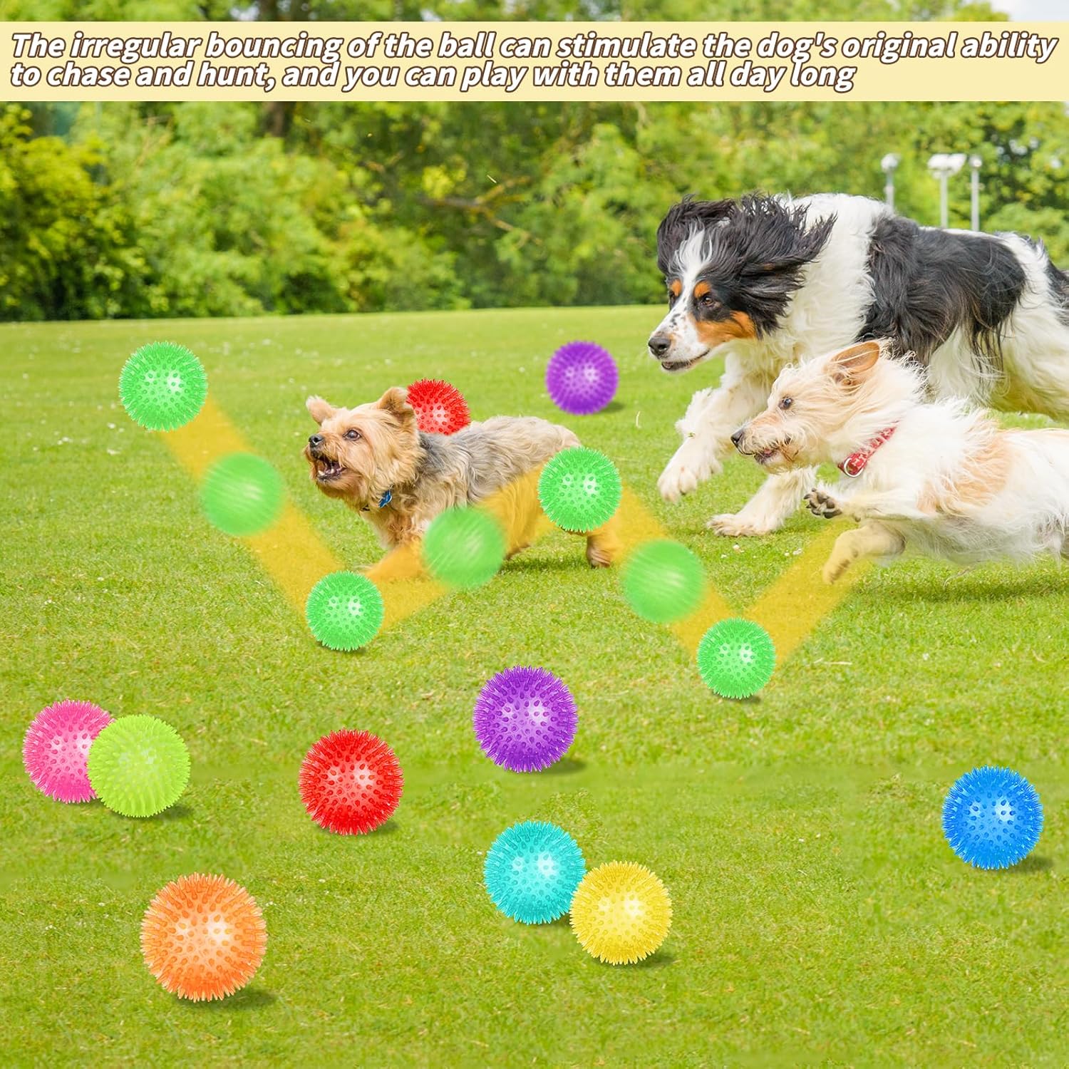 UZLU 36 Piezas Pelotas de Juguete Chirriantes para Perros de 2.5 pu...