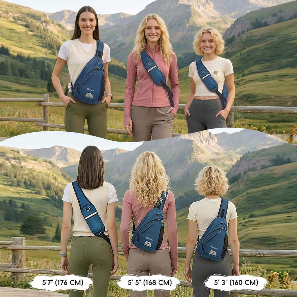 Seektop Bolsa cruzada antirrobo para mujer, con bloqueo RFID, imper...
