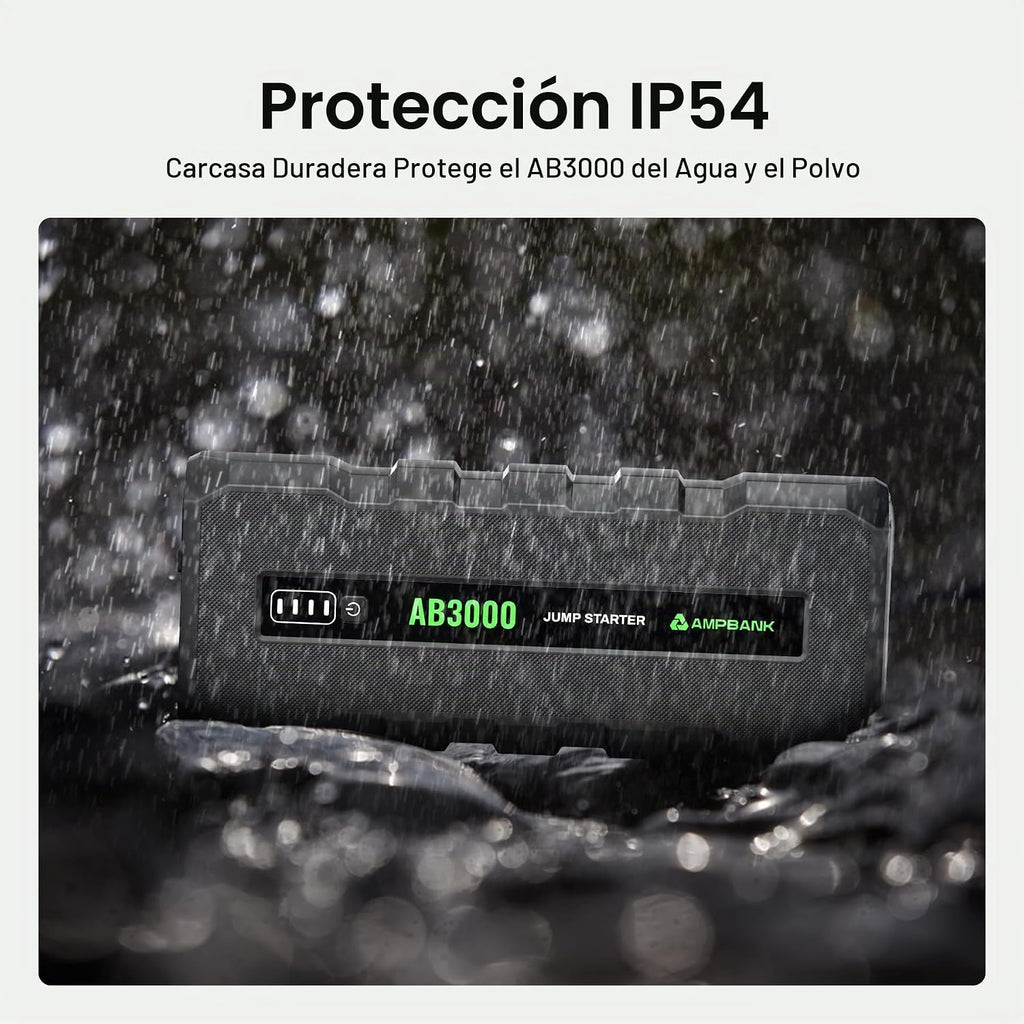 Arrancador de batería 3000A, caja de arranque de 12 V para batería...