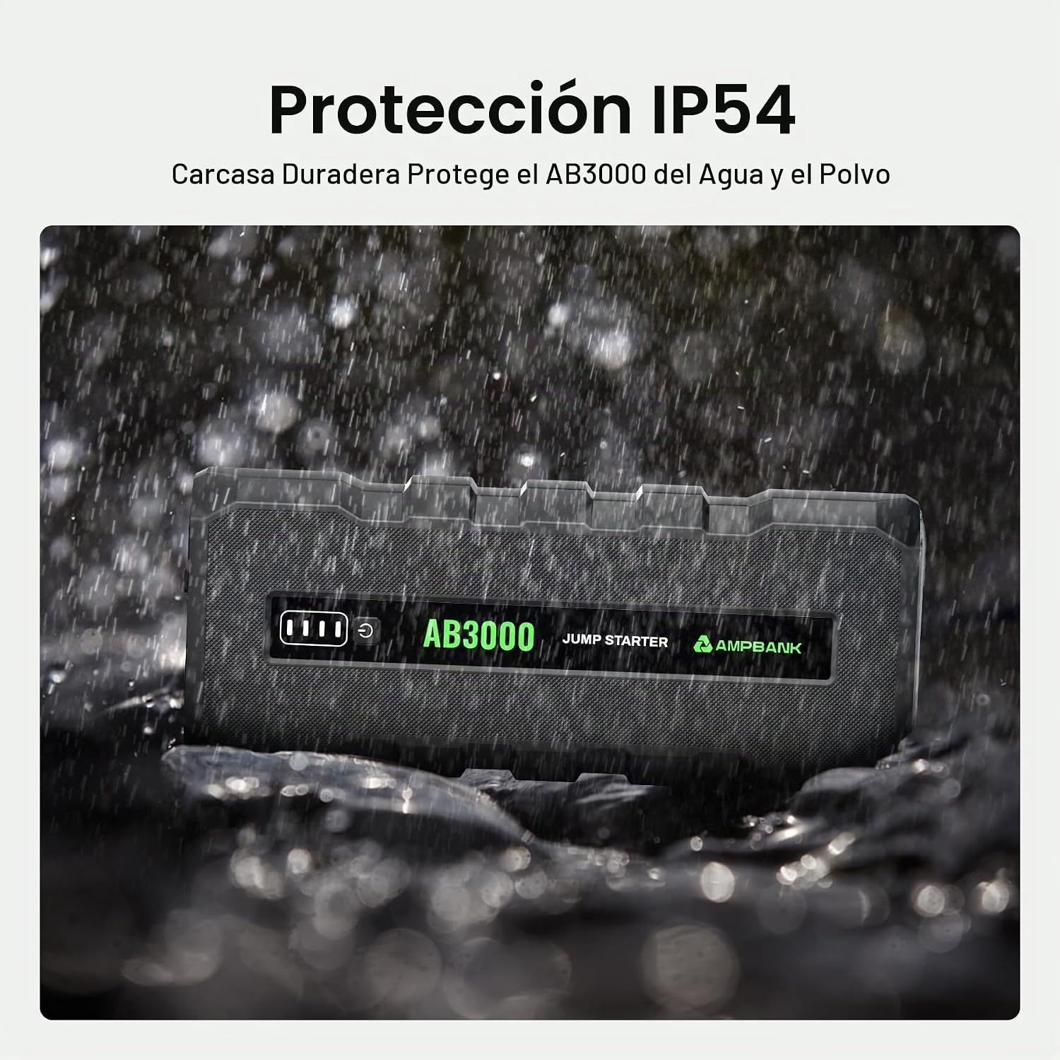 Arrancador de batería 3000A, caja de arranque de 12 V para batería...