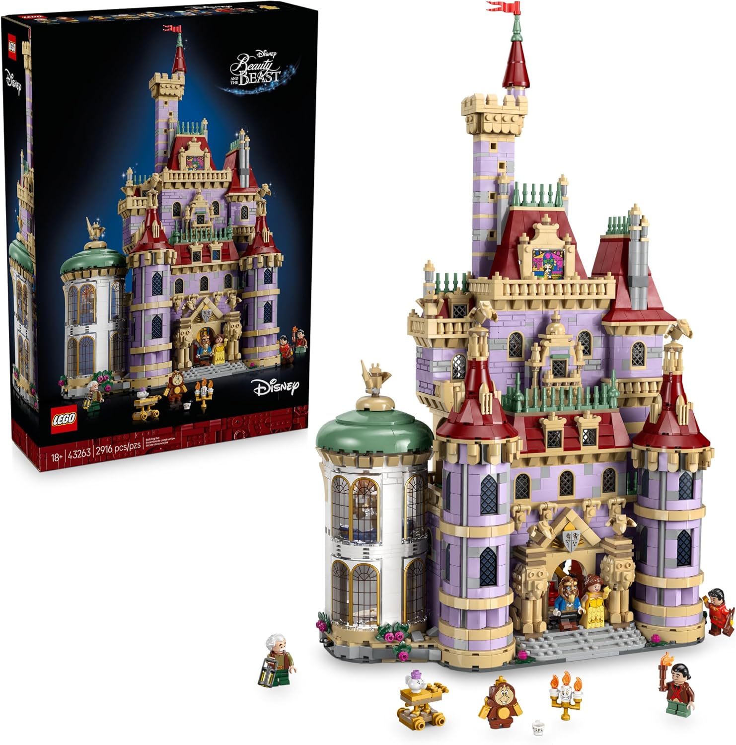 LEGO Juego de construcción del castillo de la princesa de Disney, L...