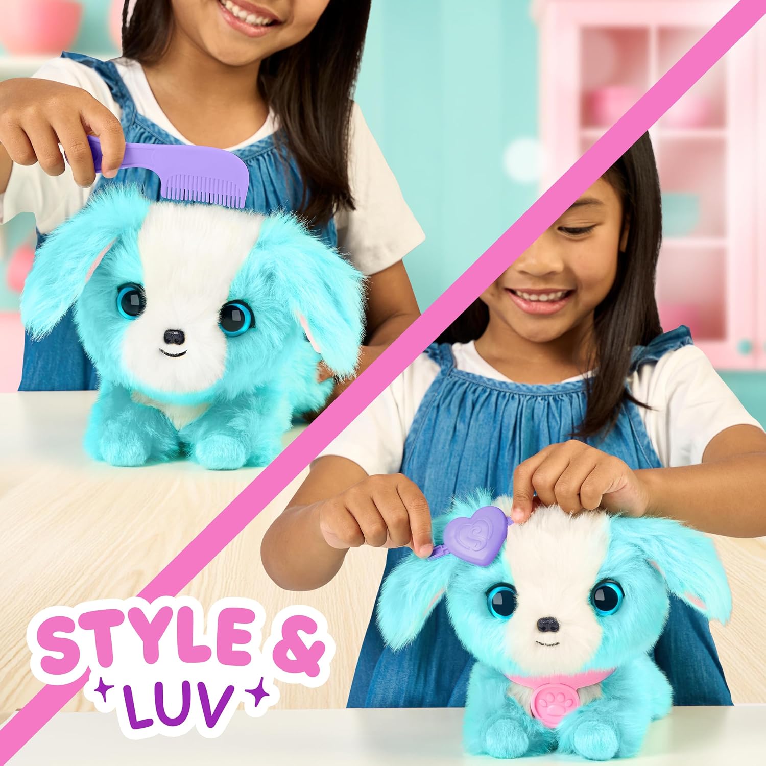 SCRUFFALUVS Blue Surprise Pet, juguetes de peluche misteriosos, ani...