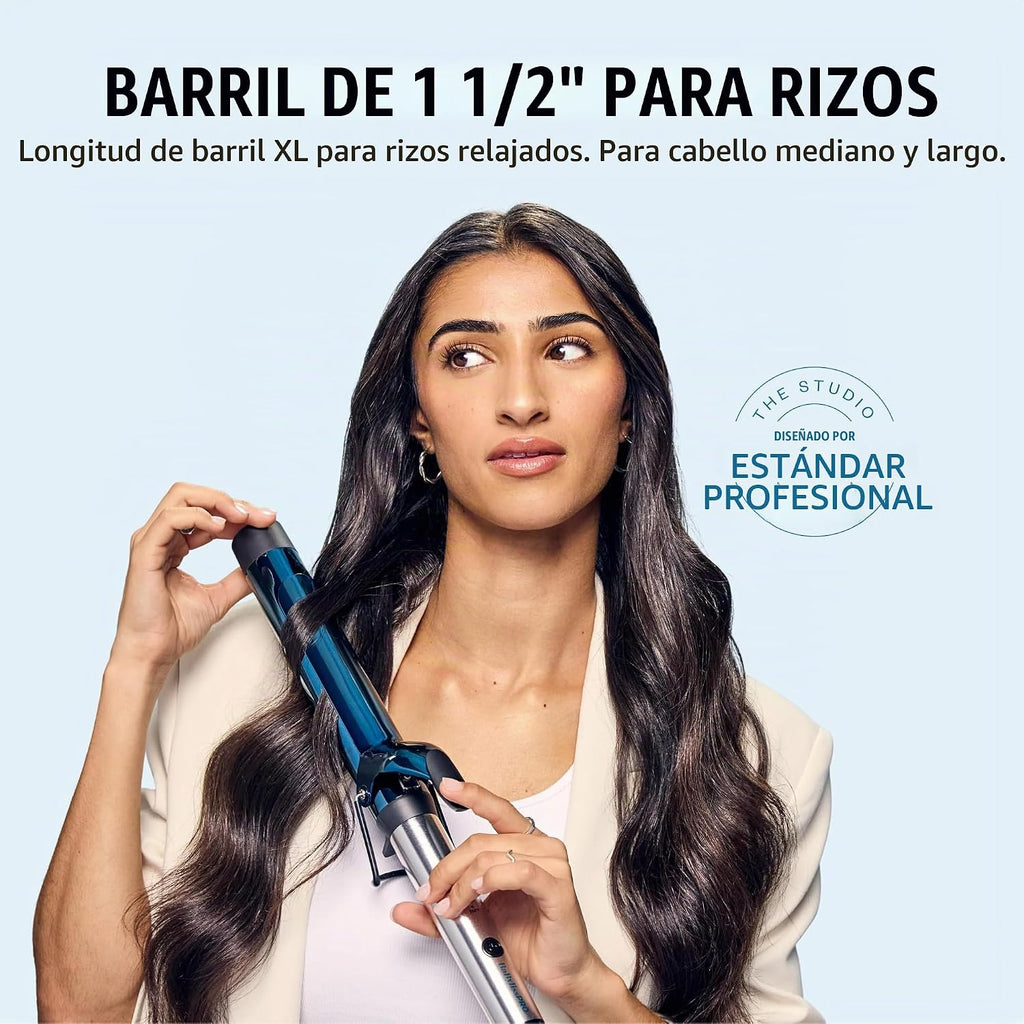 BabylissPRO Rizador profesional Nano Titanium con barril extendido\...