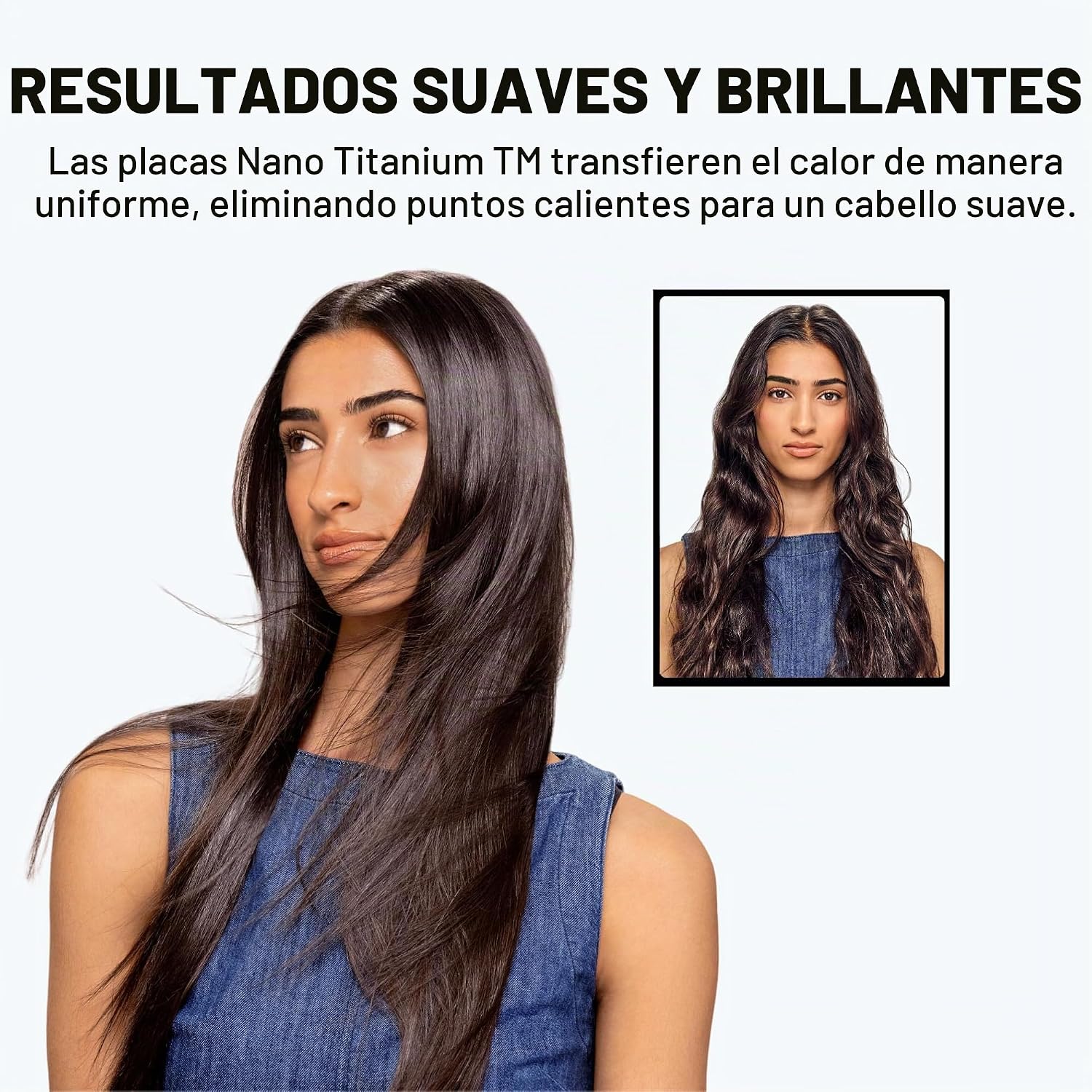 Plancha de pelo ultra elegante BabylissPRO Nano Titanium, plancha p...