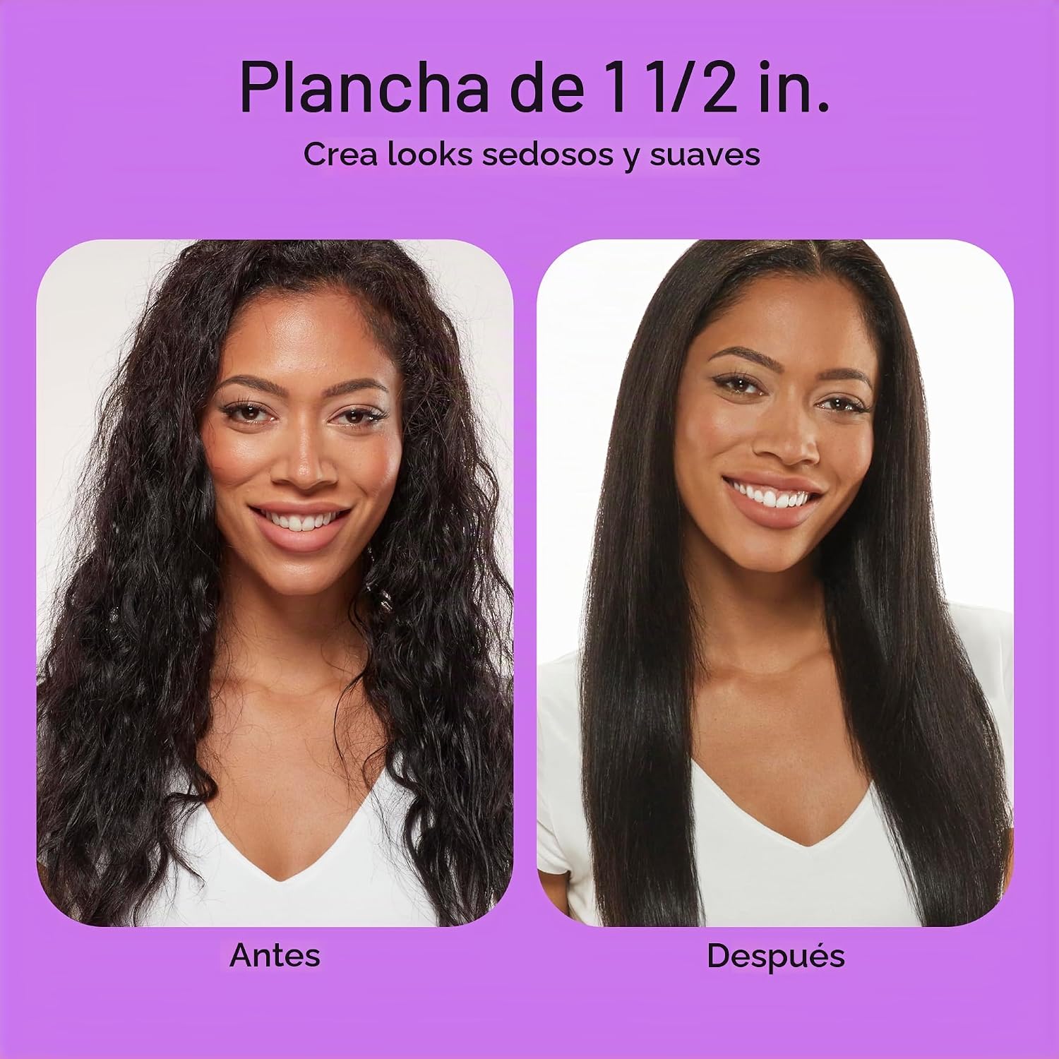 Conair - Plancha de cerámica doble, plancha plana de 1½ pulgadas, 5...