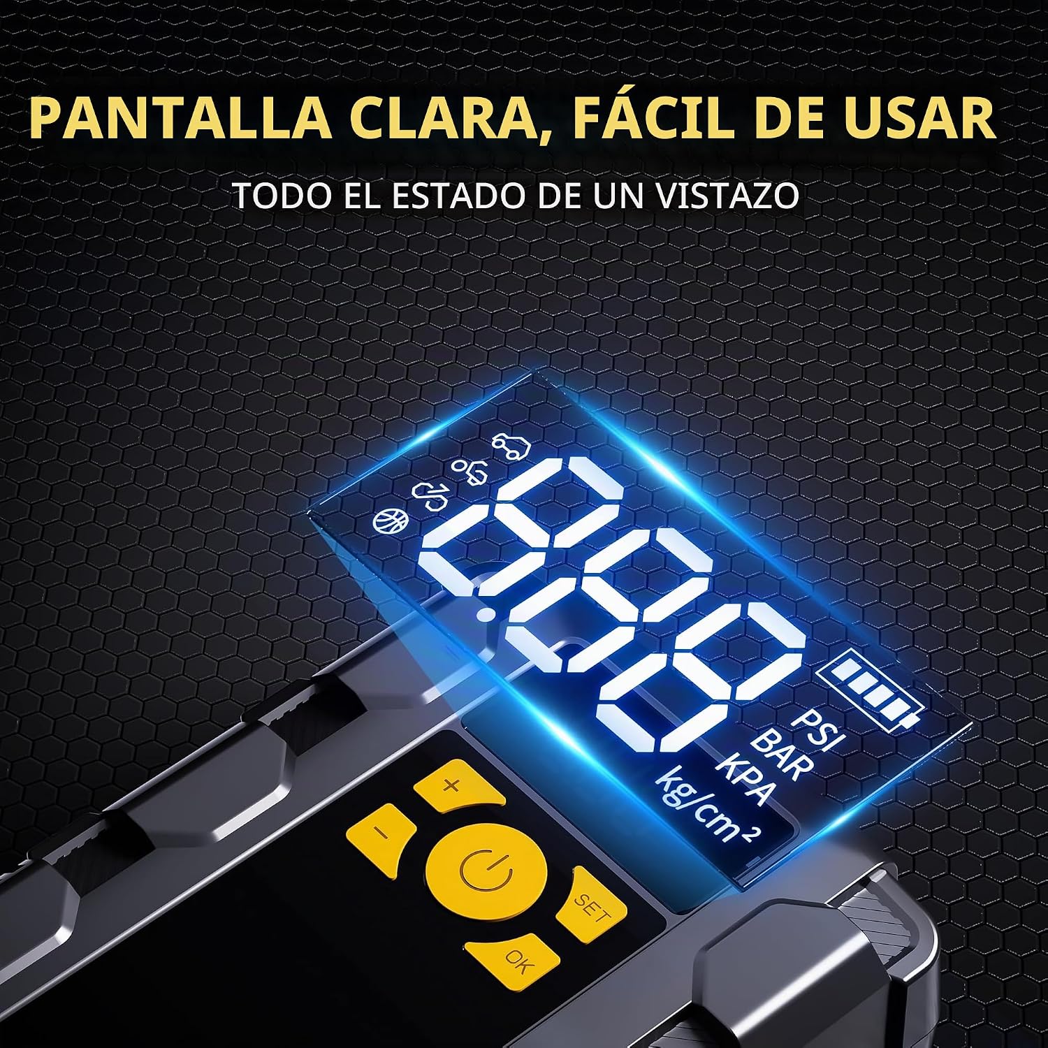 UIBI X5 Arrancador de batería para automóvil con compresor de aire,...