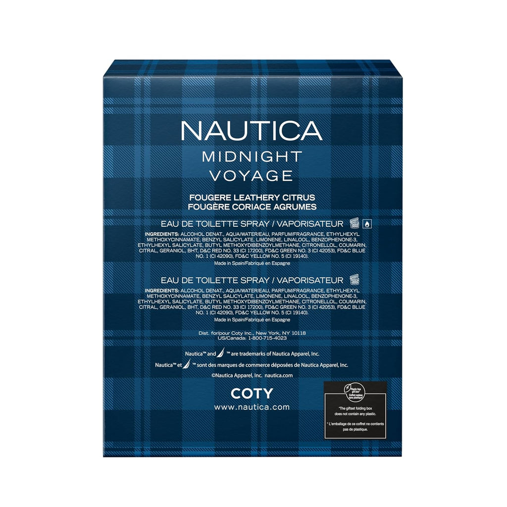 Nautica Midnight Voyage Eau de Toilette para hombre, 1.6 Fl Oz
