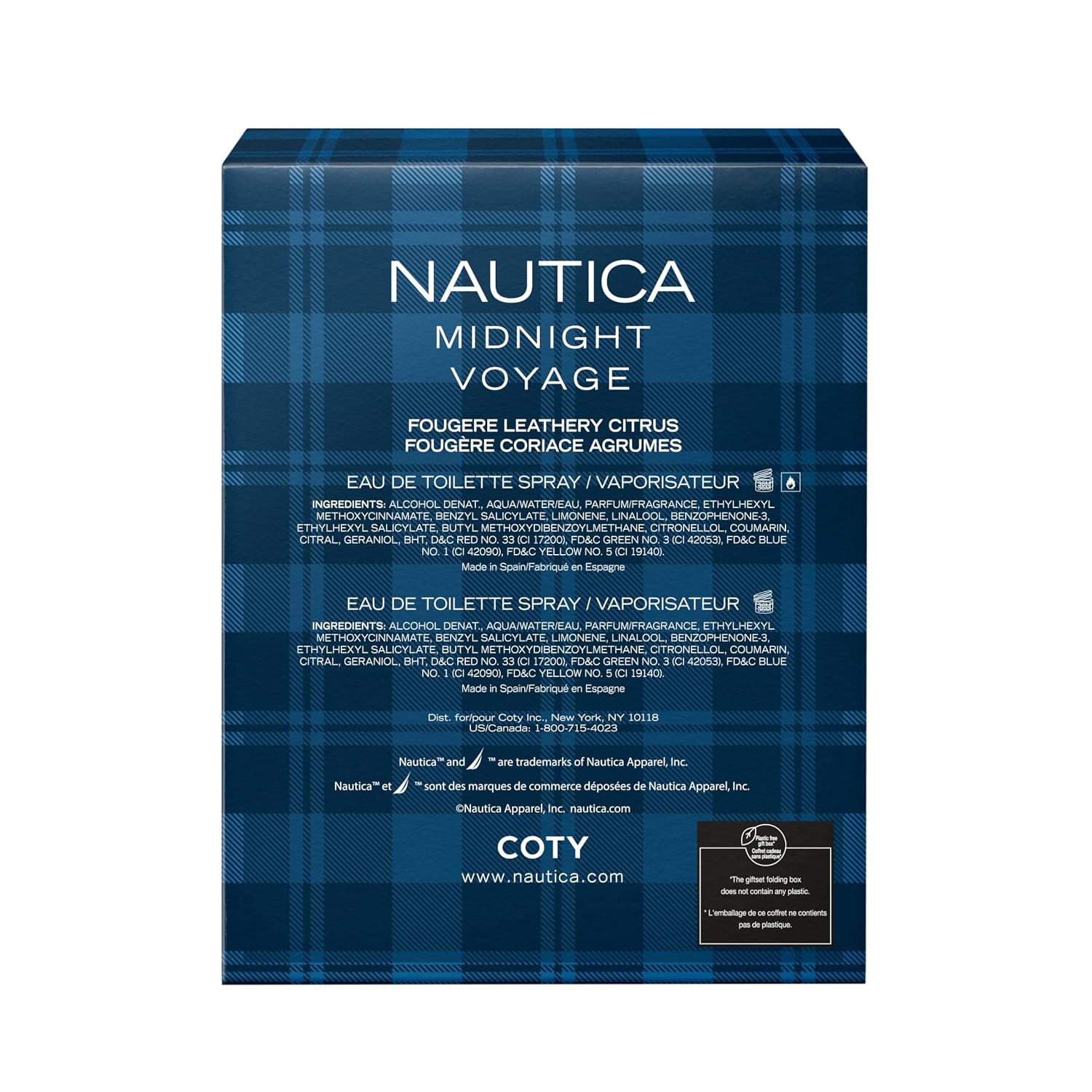 Nautica Midnight Voyage Eau de Toilette para hombre, 1.6 Fl Oz