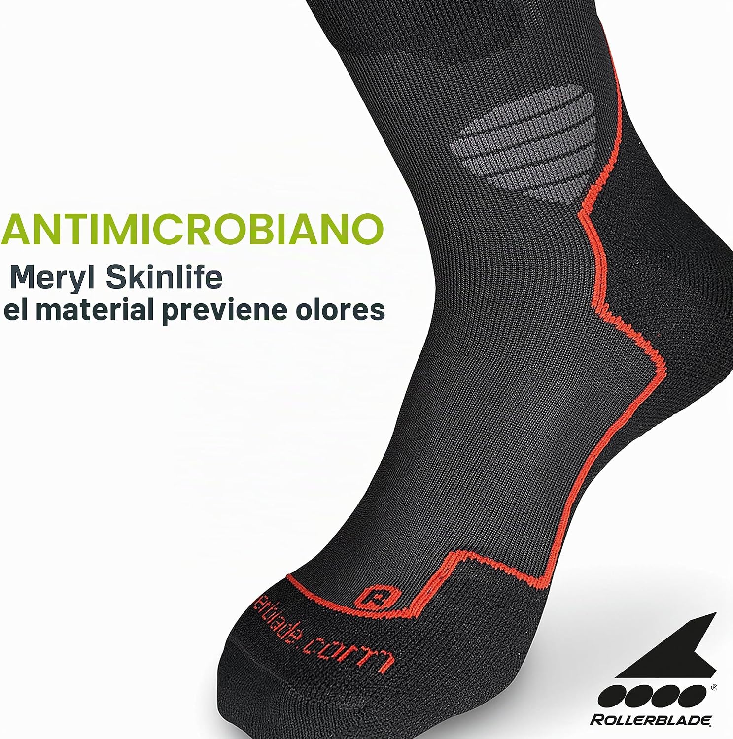Rollerblade Calcetines de alto rendimiento para hombre, patinaje en...
