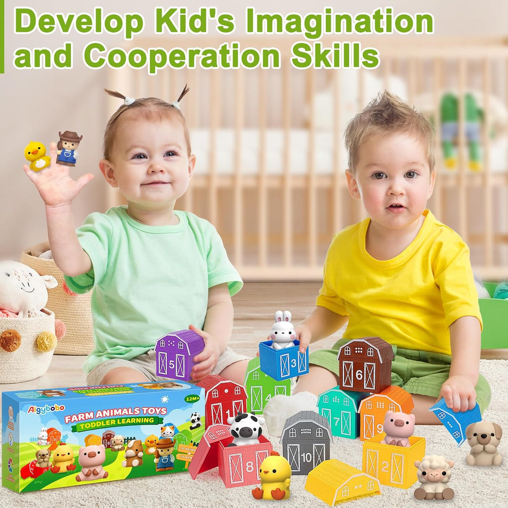 Juguetes de aprendizaje para niños de 1, 2, 3 años, 20 piezas de an...