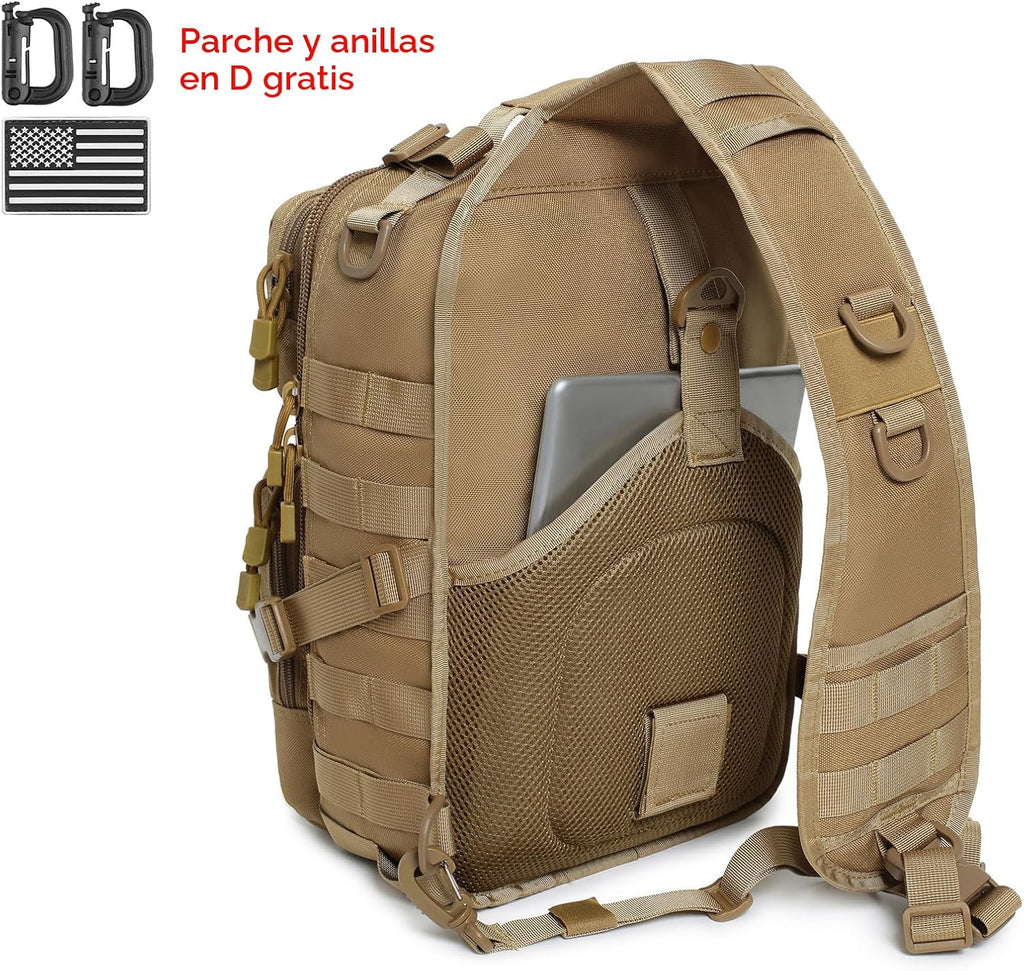 Lemubeane Mochila táctica para el hombro, mochila militar para rove...