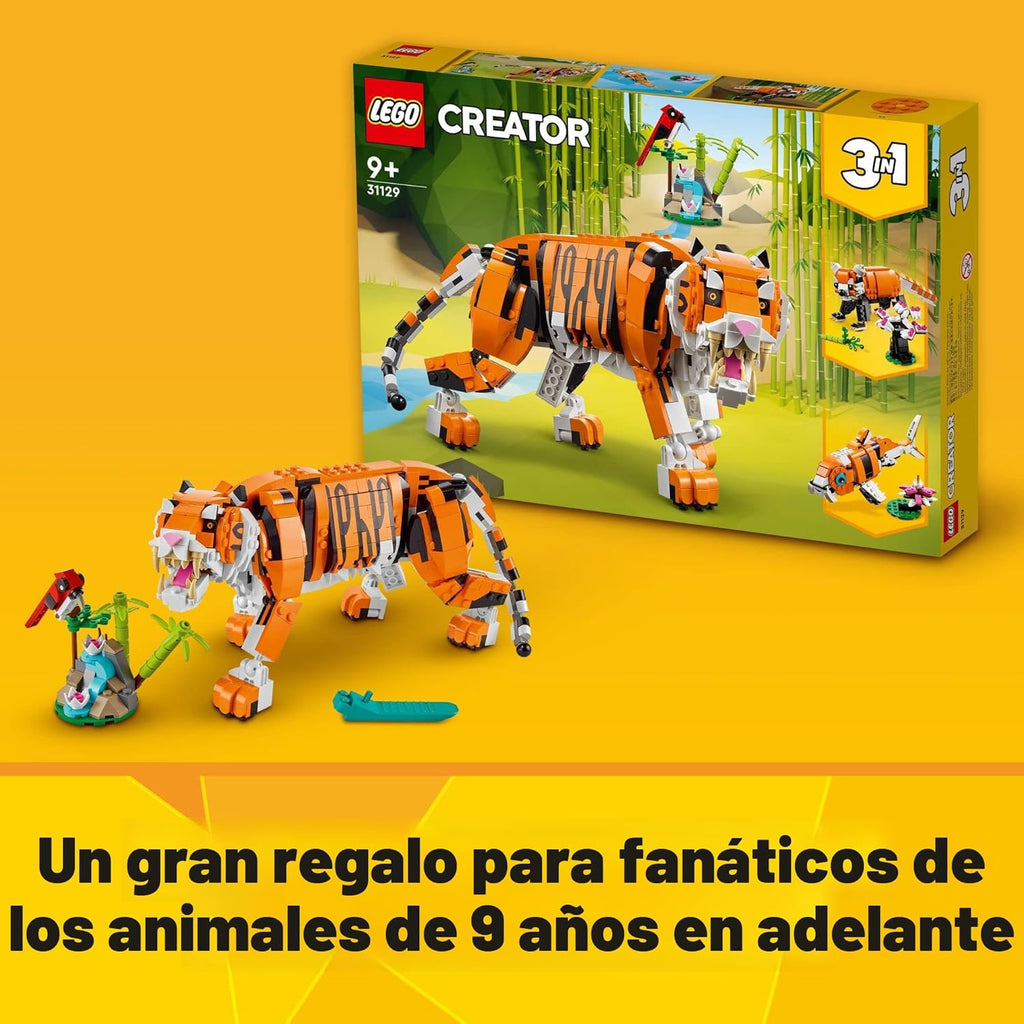 LEGO Creator 31129 - Juego de construcción de tigre majestuoso 3 en...
