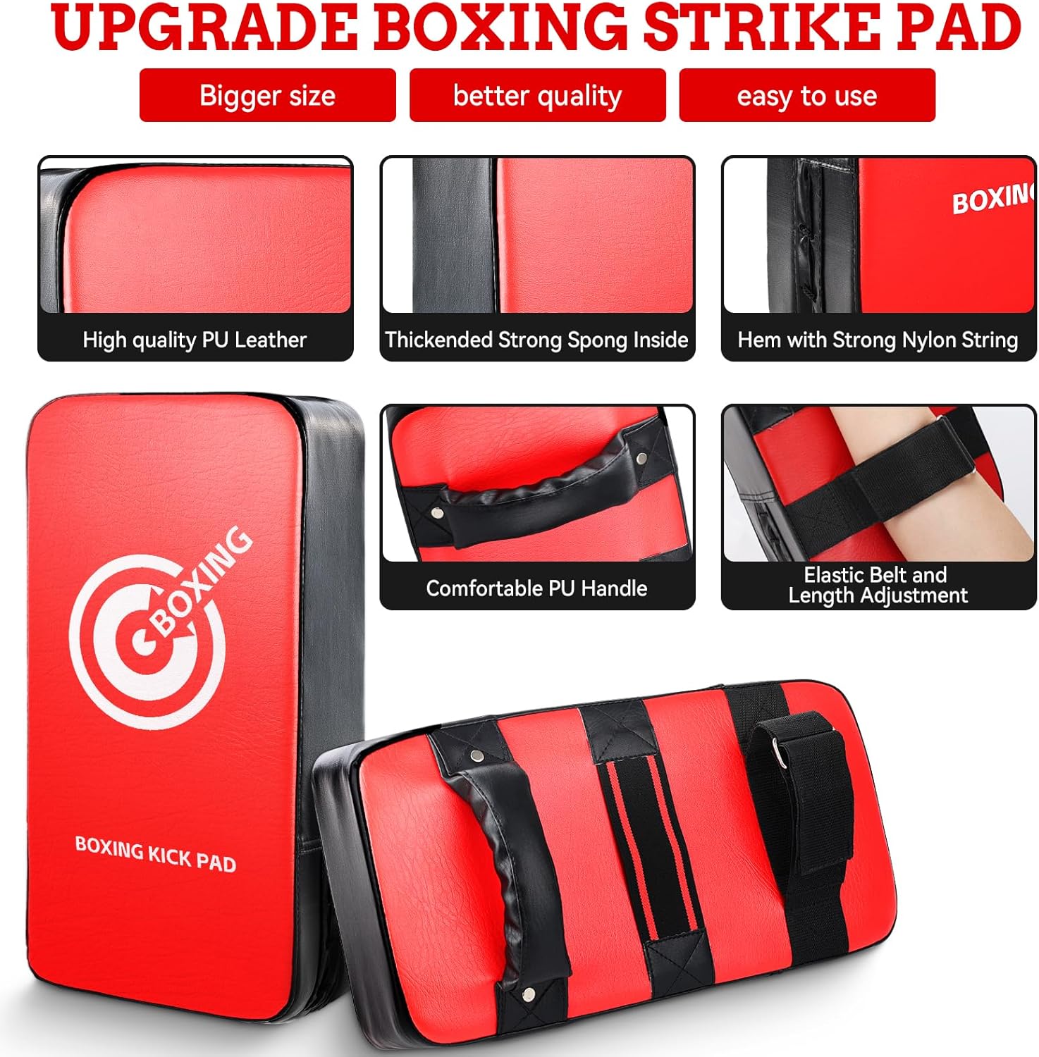 Juego de guantes de boxeo, almohadillas de boxeo, guantes de boxeo...