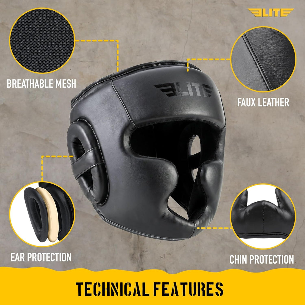 Elite Sports Mejor Casco de Boxeo, Protector de Cabeza de Seguridad...