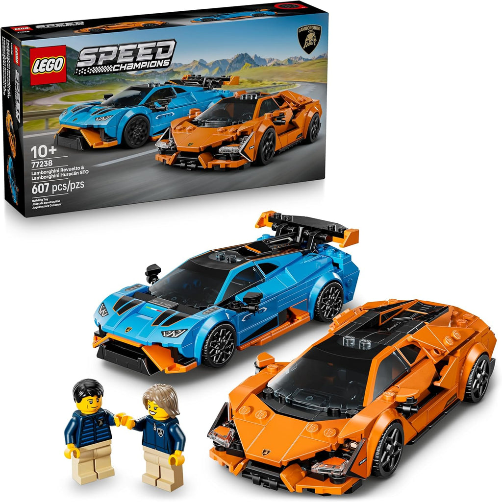 LEGO Speed Champions Lamborghini Revuelto &amp; Huracán STO Juguete...