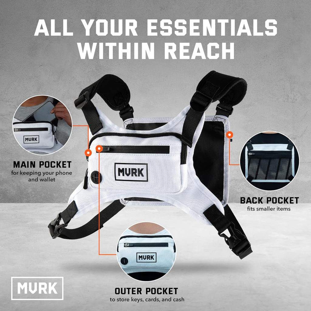 MVRK Mochila de pecho resistente al agua - Chaleco para correr para...