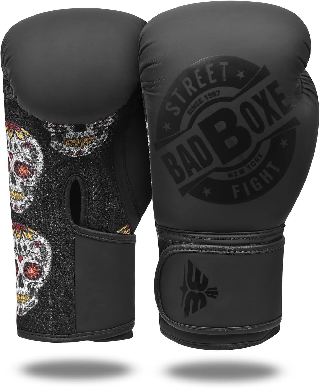 Badboxe Juego de boxeo con envolturas de mano gratis, guantes de MM...