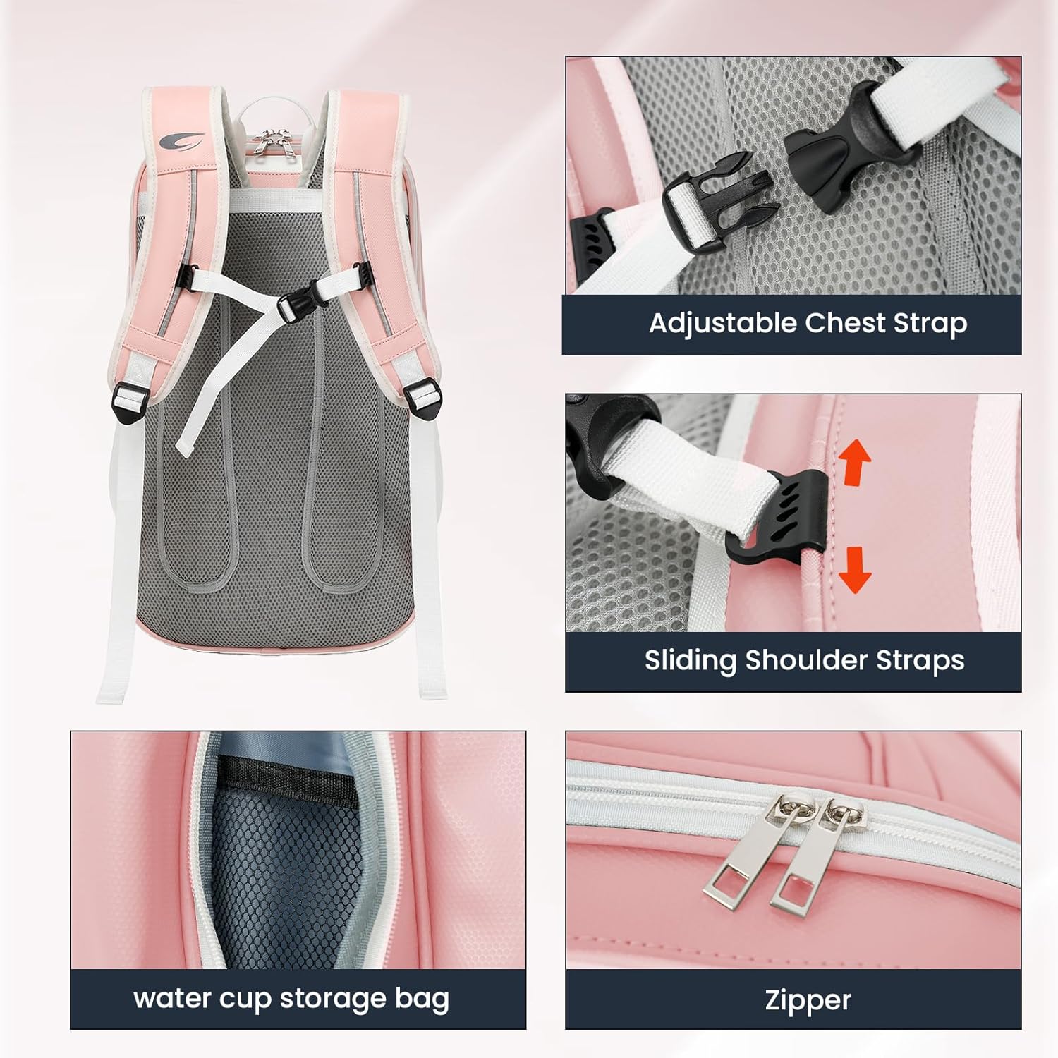 CCGTIOR Bolsa para Raqueta De Tenis Mochila Pickleball Padel con Co...