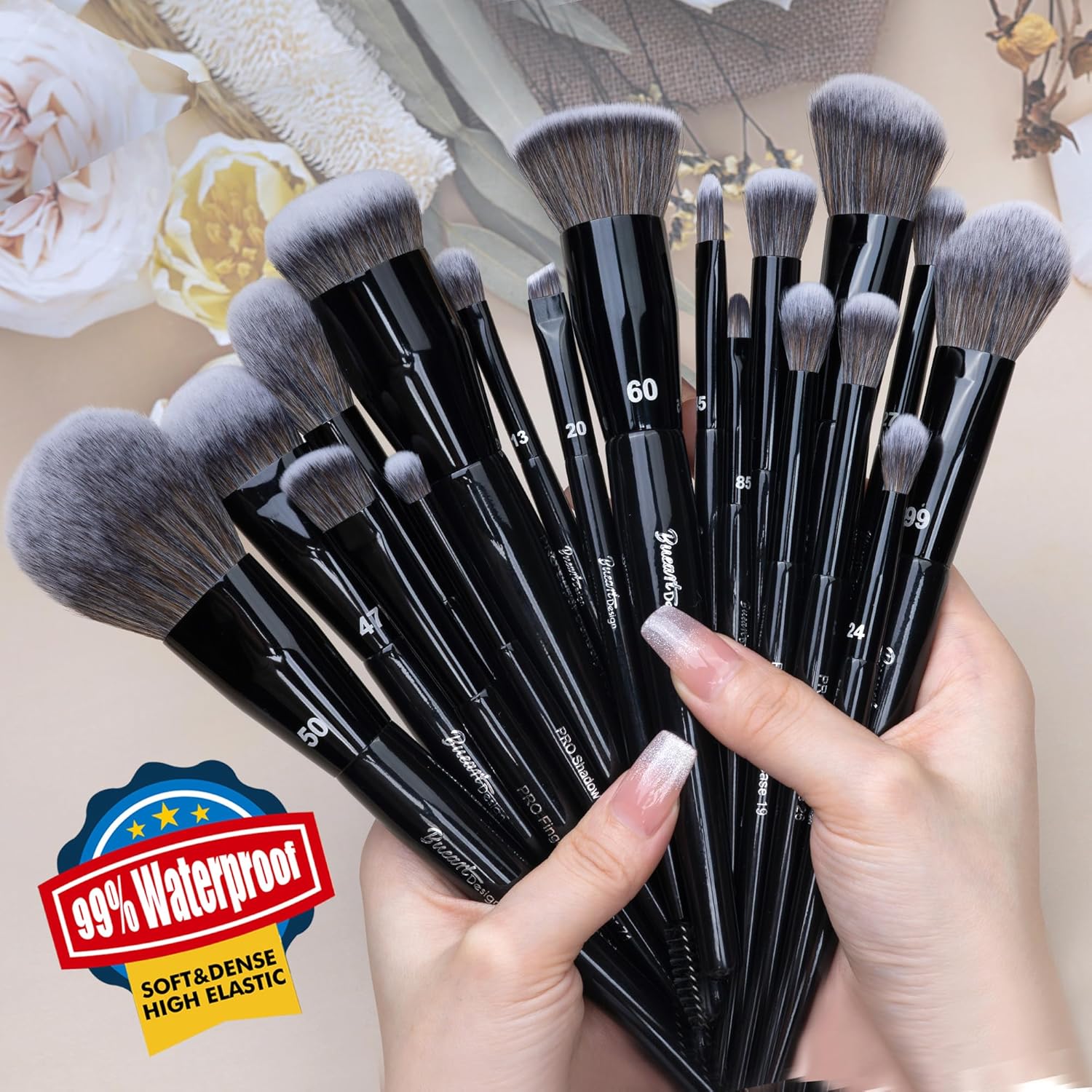 Bueart Design Juego de 19 Brochas de Maquillaje de Grado Profesiona...