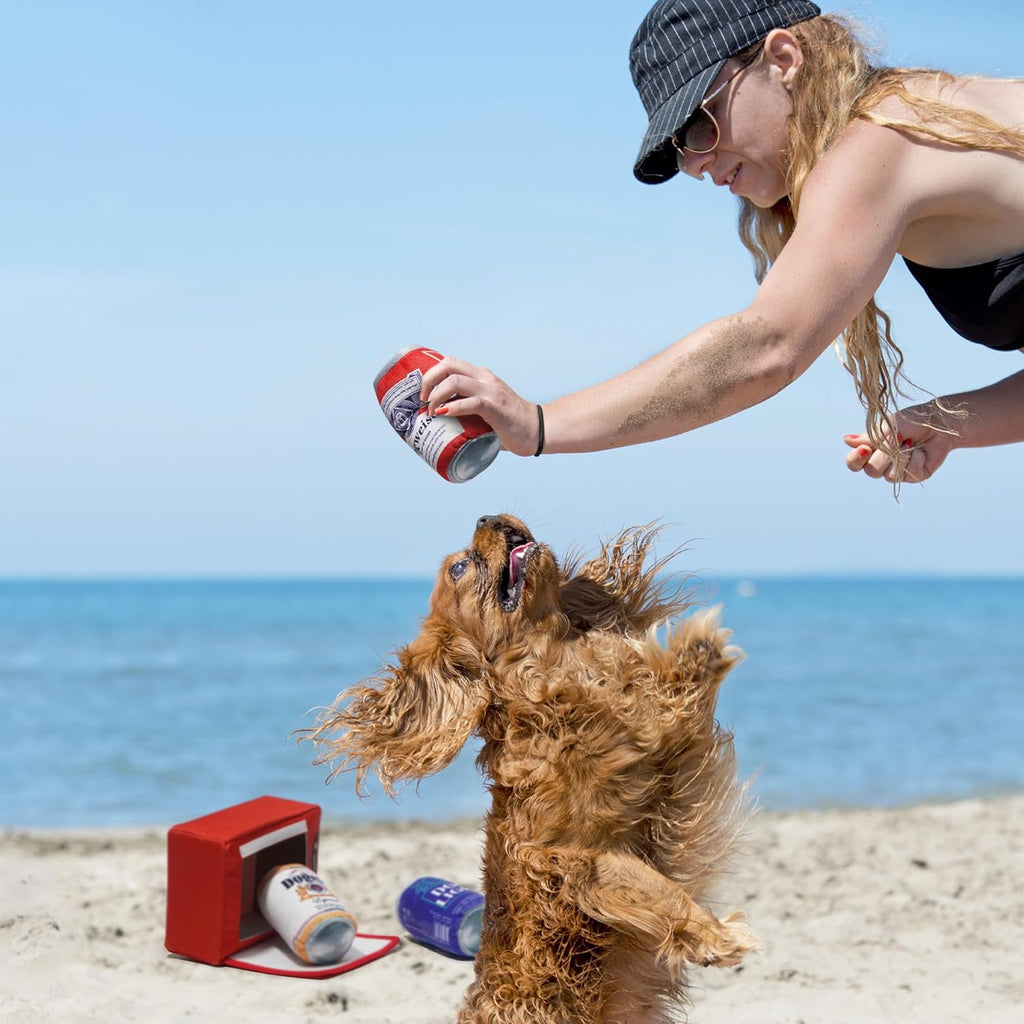 Nocciola Juguetes chirriantes para perros con nevera, divertidos ju...